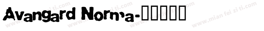 Avangard Norma字体转换